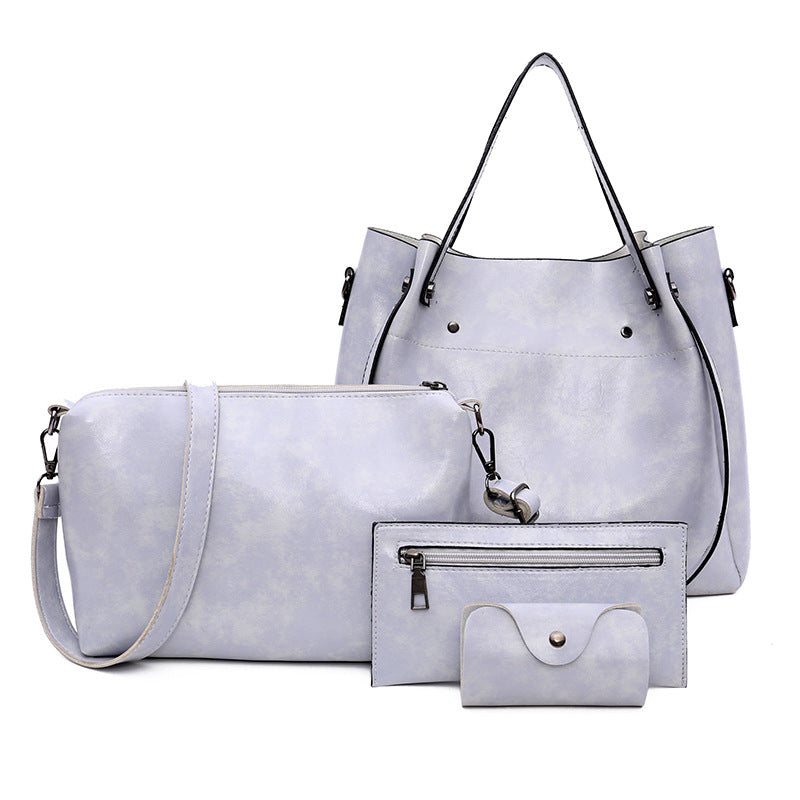 Wooden Handbag Four-Piece Set