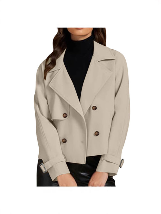 Dames jacket met dubbele rij knopen