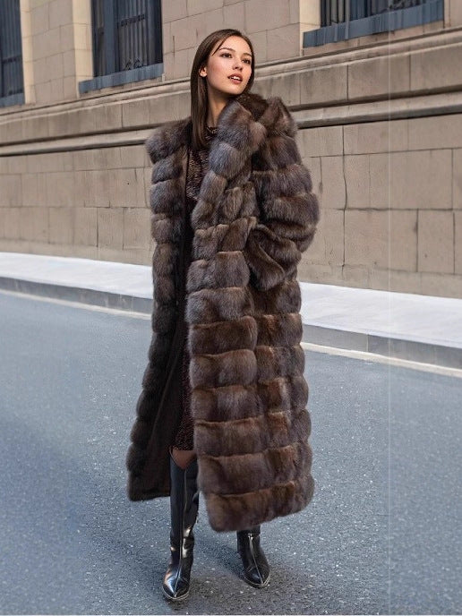 Womens Hooded Long Coat