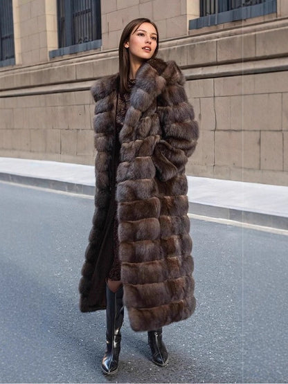 Womens Hooded Long Coat