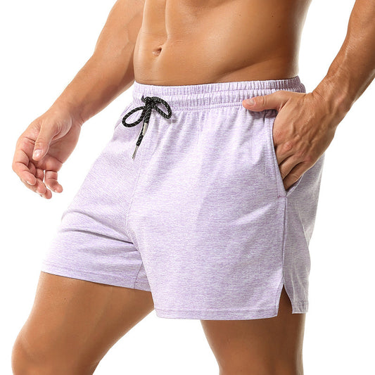 Europese effen mid-waist shorts met zakken en trekkoord