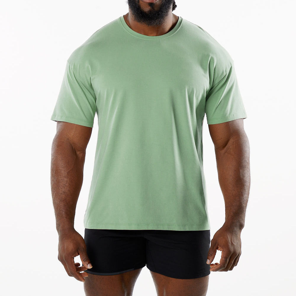 Casual katoenen T-shirt met korte mouwen voor heren
