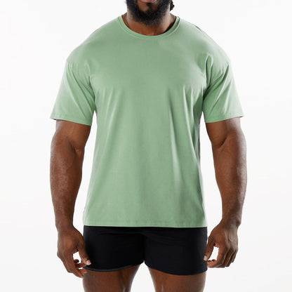 Casual katoenen T-shirt met korte mouwen voor heren