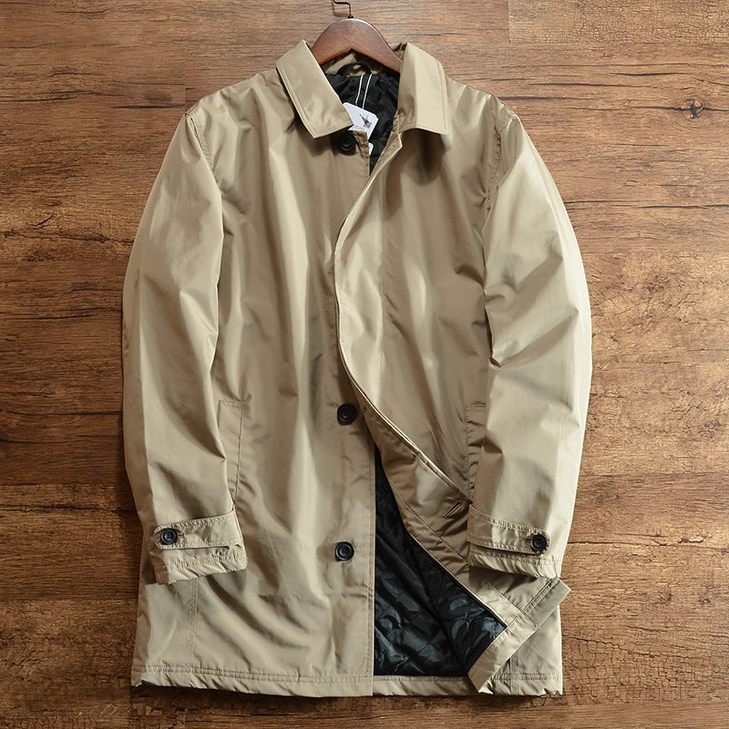 Mid-length trench coat