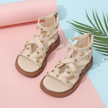 Girls Roman Sandals Open Toe Fashion