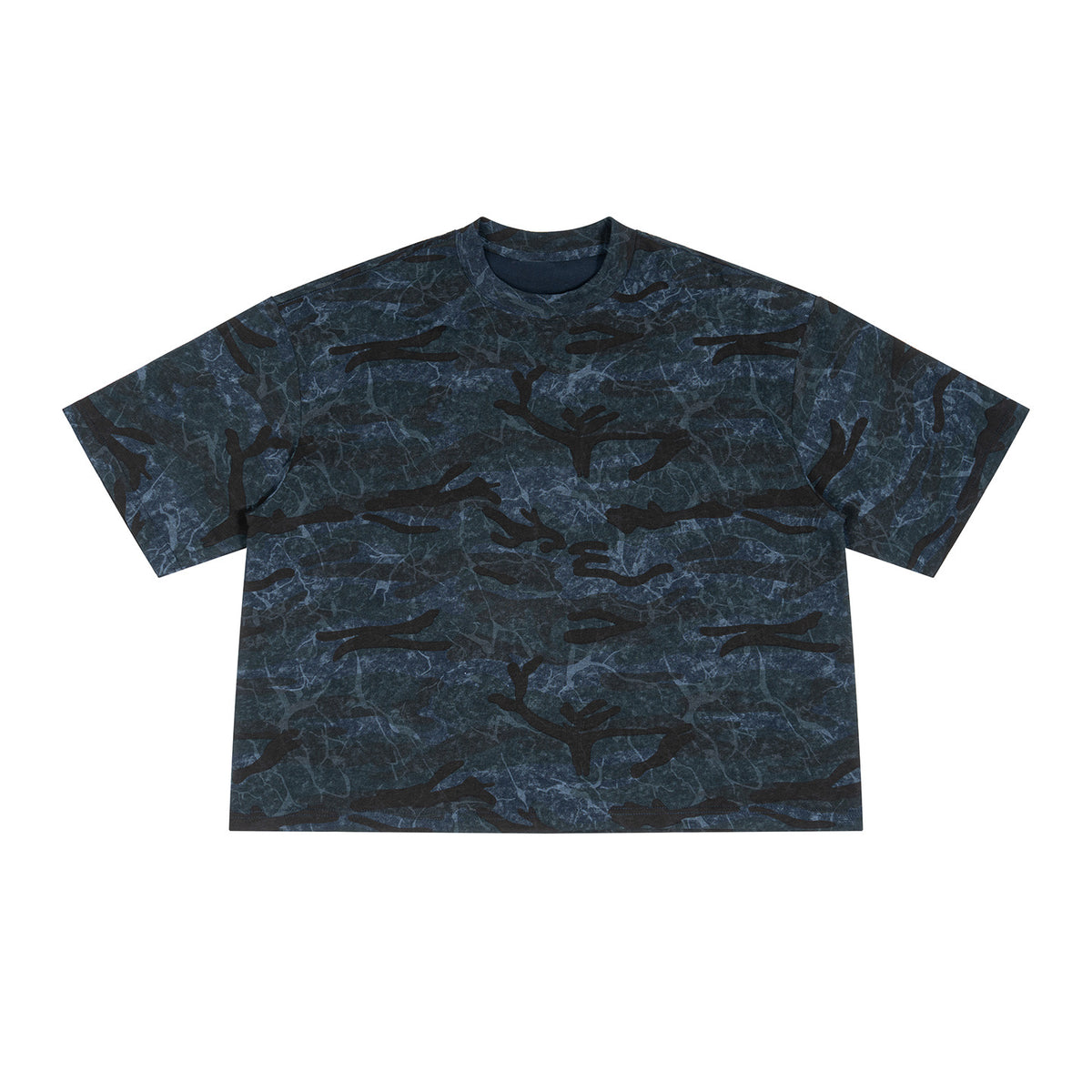 Men's Pure Cotton Camouflage Print Round Neck Short Sleeve Loose T-Shirt