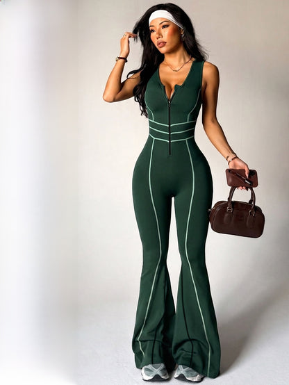 Womens Sleeveless Yoga Jumpsuit