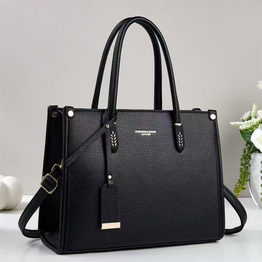 Large Capacity Elegant Soft Leather Handbag Crossbody Shoulder Bag