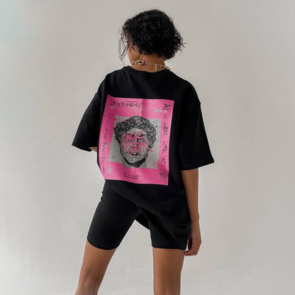 Oversized Dames T-shirt Met Print