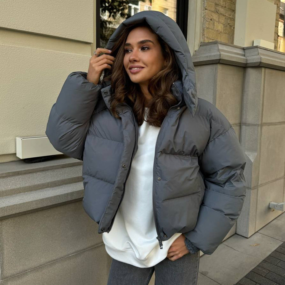 Womens Hooded Cotton Jacket