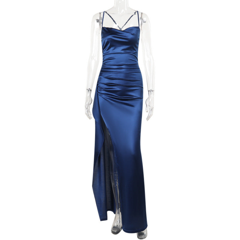 Elegant Backless Spaghetti Strap Dress