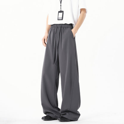 Mens Summer Ice Silk Casual Pants