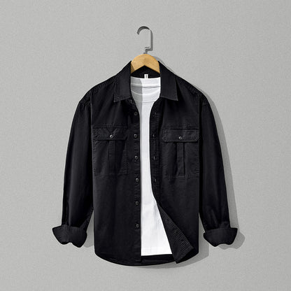 Men Pure Cotton Thickened Casual Cardigan