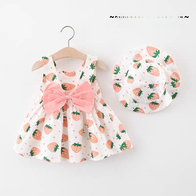 Girls Floral Summer Cotton Dress