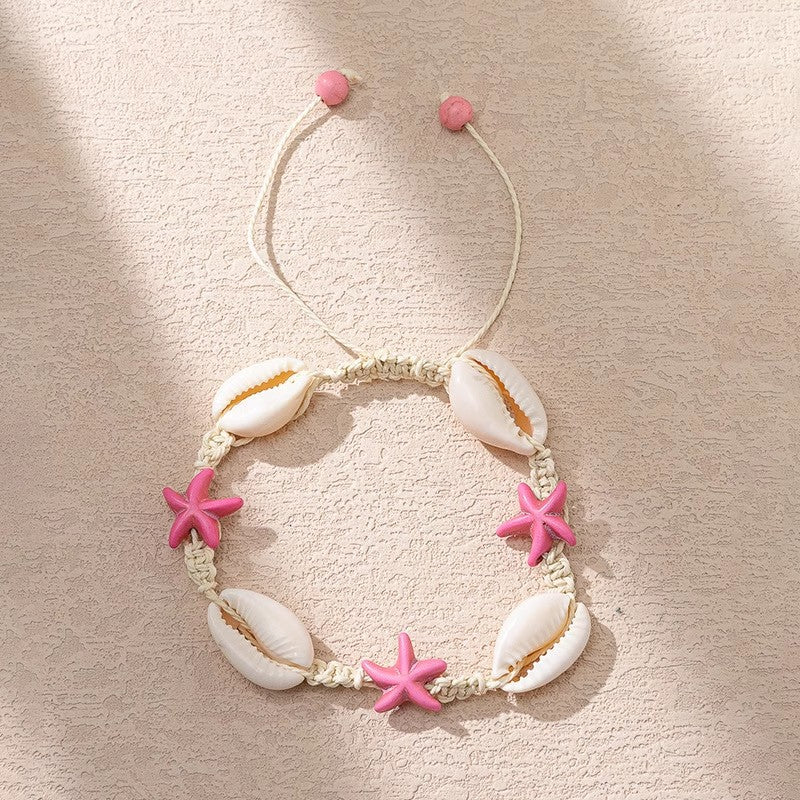 Adjustable Shell Design Geometric Bracelet