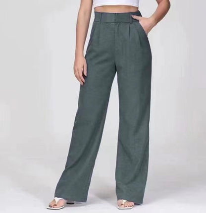 High-Waisted Wide-Leg Pants