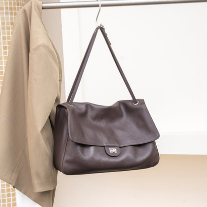 Top Grain Cowhide Leather Messenger Crossbody Shoulder Bag