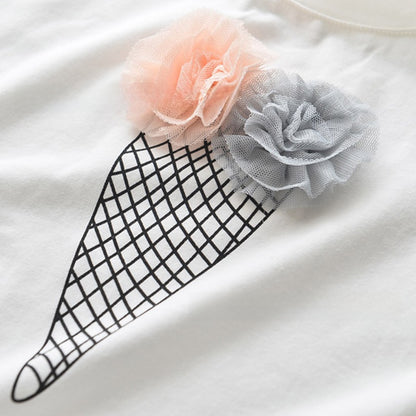 Meisjes katoenen T-shirt en shorts set
