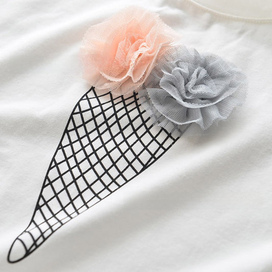 Girls Cotton T-shirt and Shorts Set