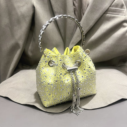 Diamond Crystal Bucket Bag
