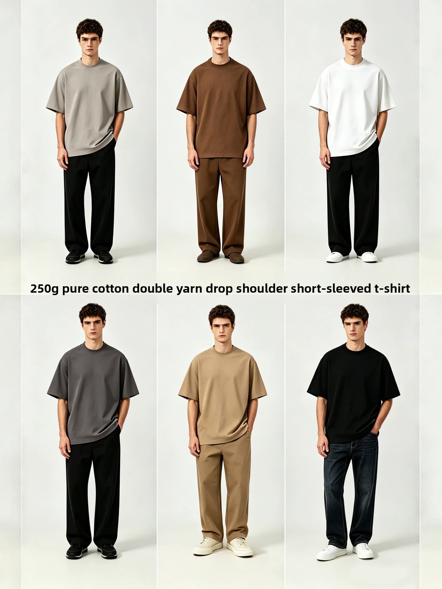 Cotton Short-Sleeve Loose-Fitting Trendy Brand T-Shirt
