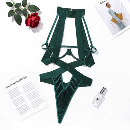 Adjustable Rope Hollow Neck Jumpsuit
