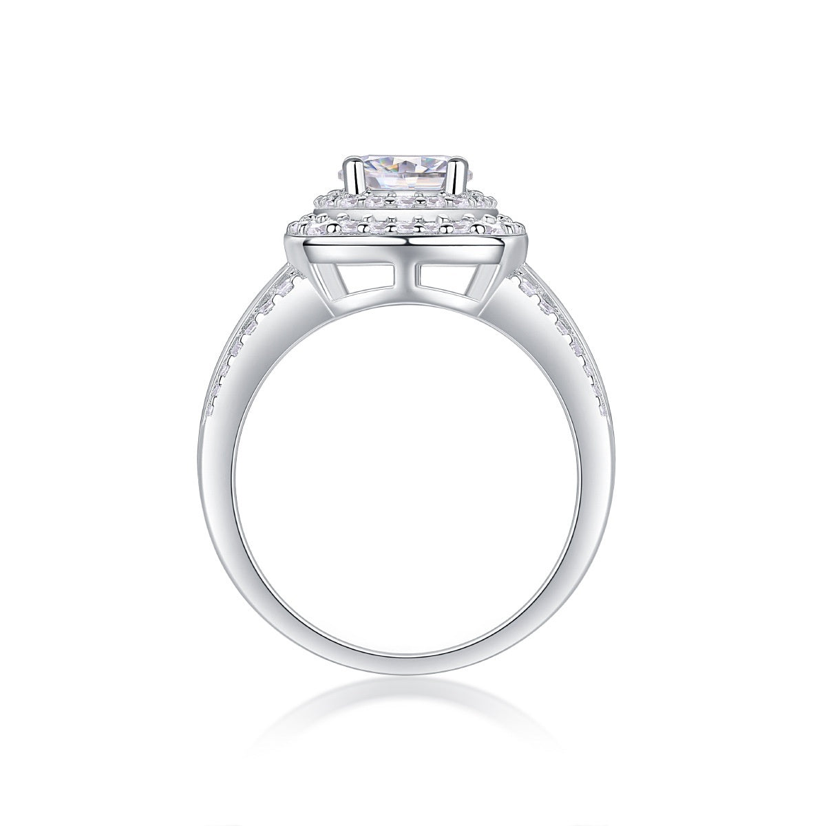 Moissanite Damesring Advanced  Luxury
