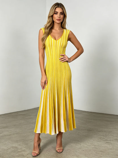 Elegant Mature Style Commuter Long Dress