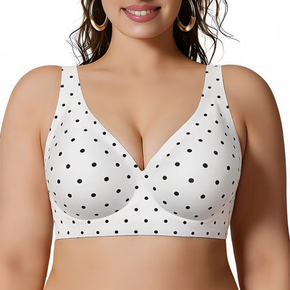 Supportive seamless breathable invisible bra