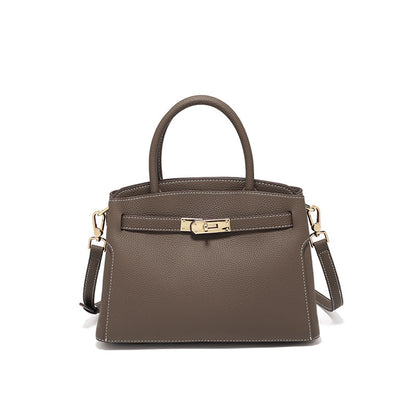 Spring and Summer TOGO first layer cowhide women's bag high-grade genuine leather bag large capacity commuter shoulder messenger bag