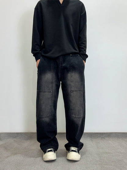 Men's American Retro Baggy Denim Jeans