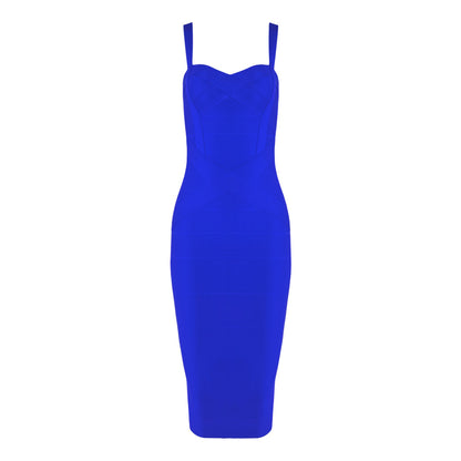 Classic Sexy Strap Bandage Long Dress