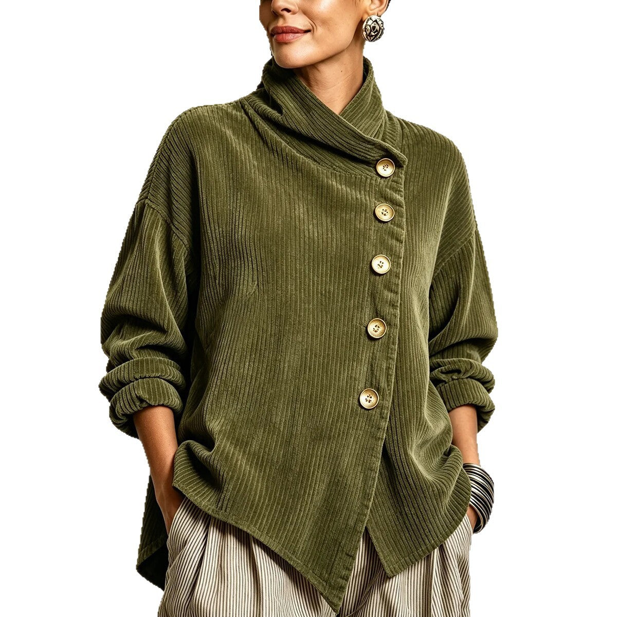 Irregular Corduroy Top
