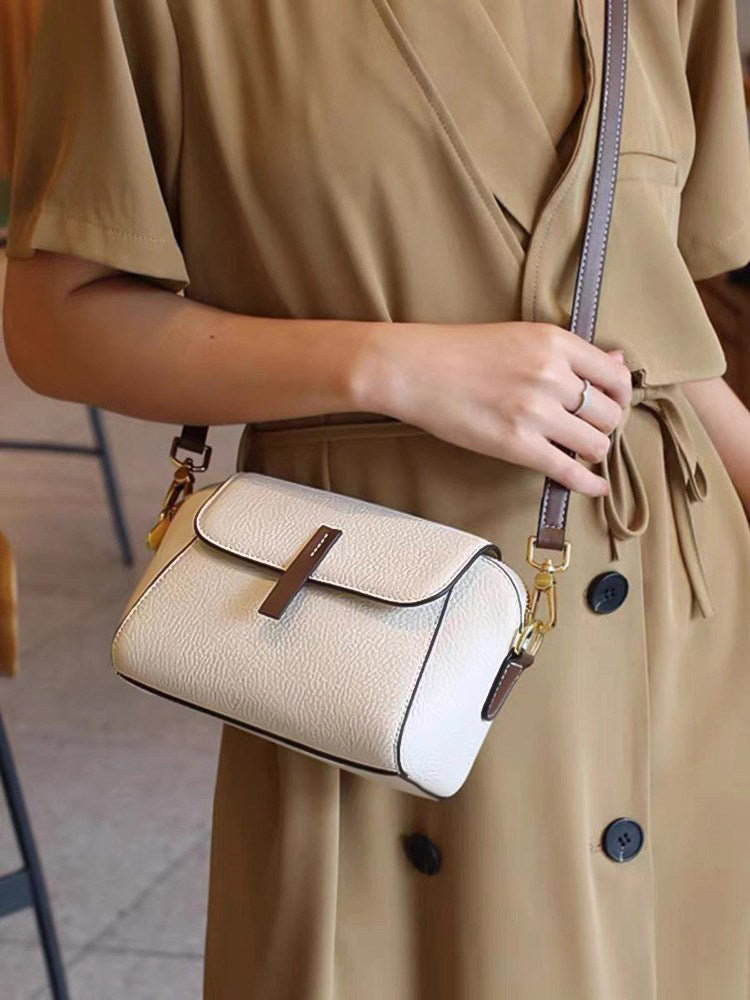 New Single-Shoulder Bag for Women, Made of Genuine Leather, Large-Capacity