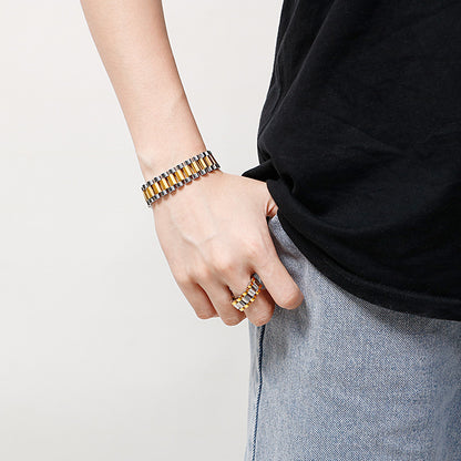 Punk Style Bracelet and Ring Set
