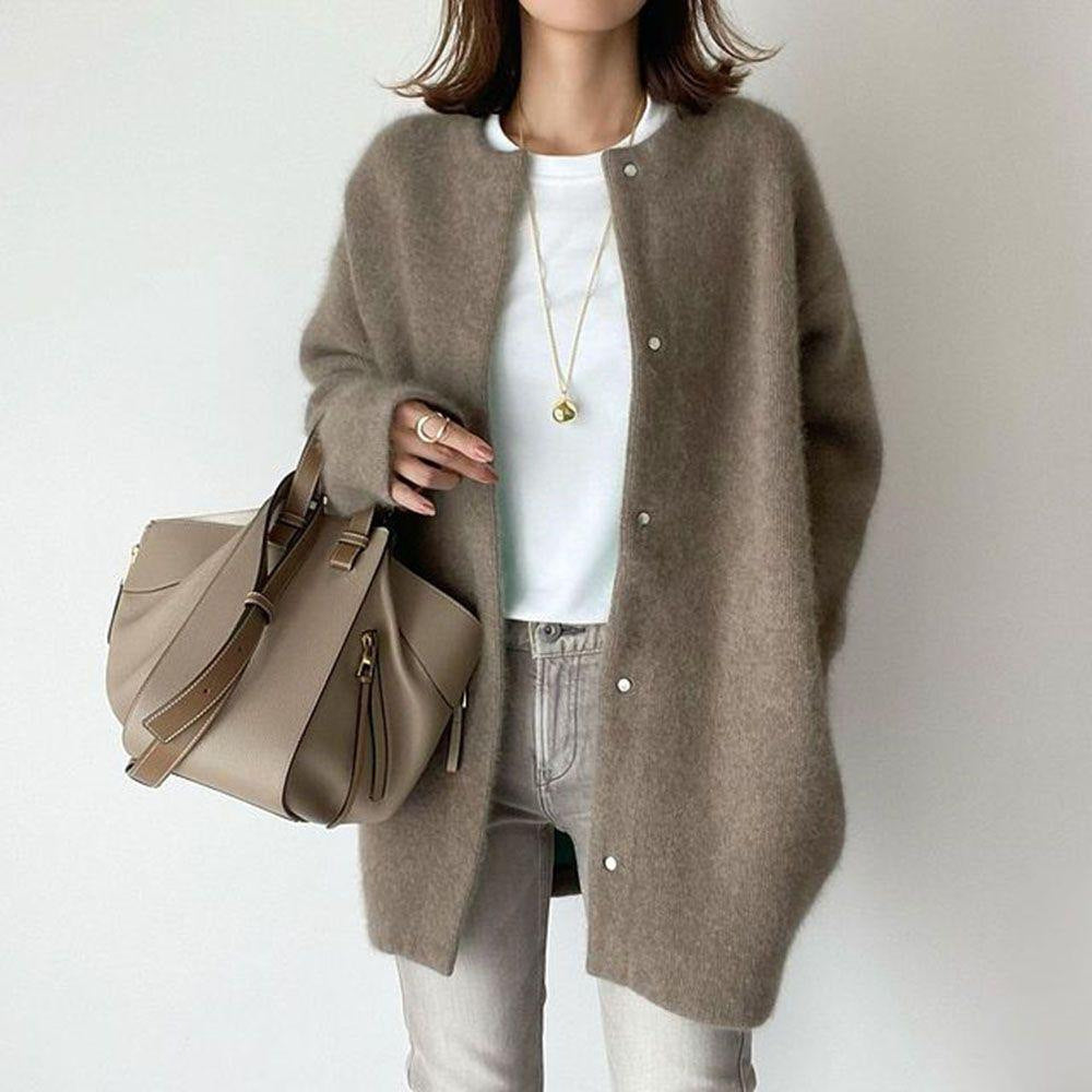 Womens Soft Knit Cardigan Jacket