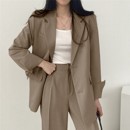 Women's Chic Suit Jacket and Pants Set