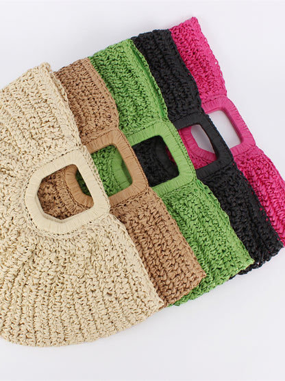 Bohemian Moon Shape Hand-Woven Women Bag