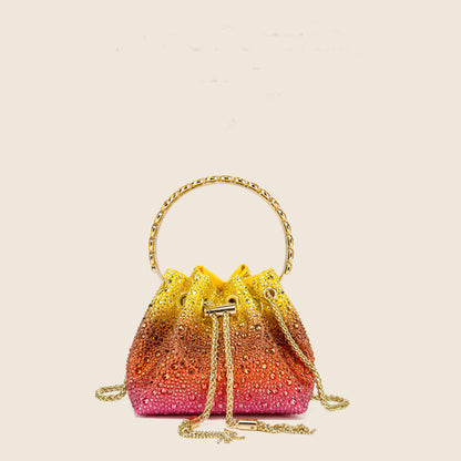 Diamond Crystal Bucket Bag