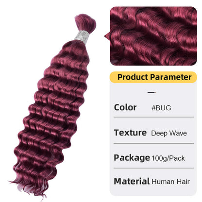 Deep Wave Real Hair Dreadlocks Braids
