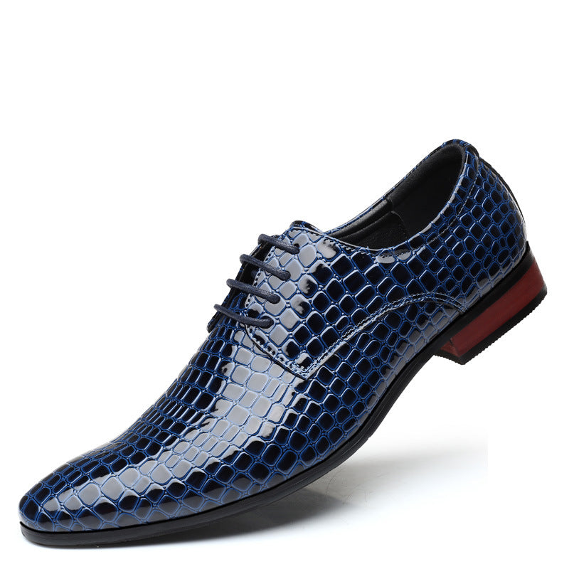 Mens Pointed Toe Leather Shoes British Korean Style