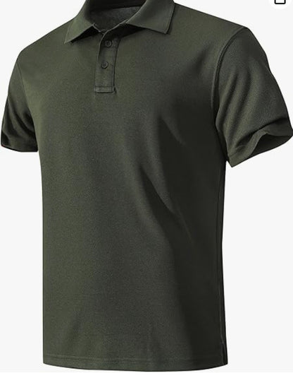 Mens Moisture Wicking Quick Dry Polo Shirt