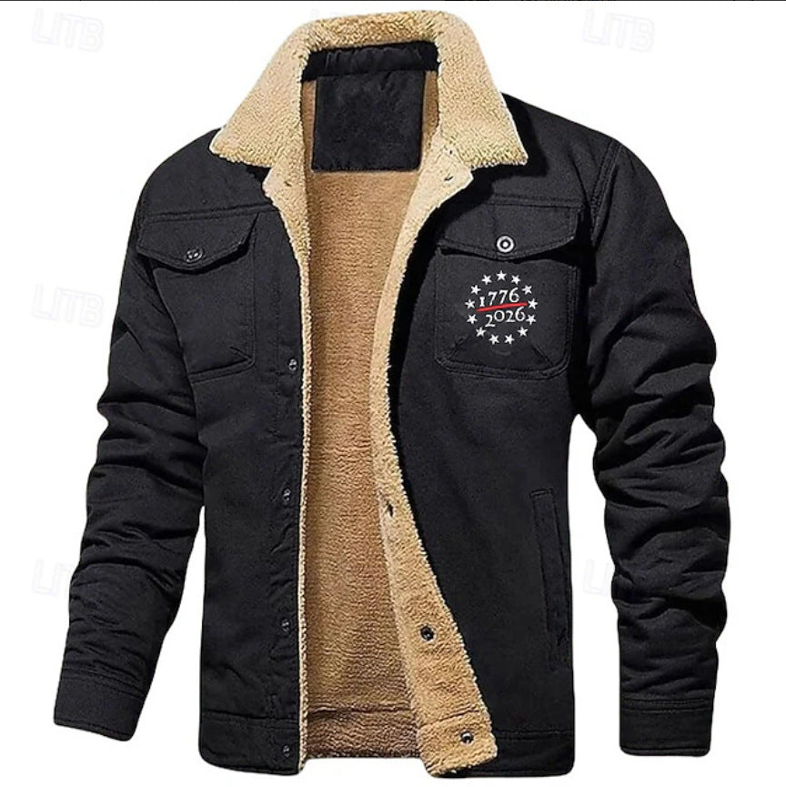 Fleece Lined Casual Jacket