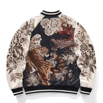 Embroidered Chinese Style Baseball Jacket