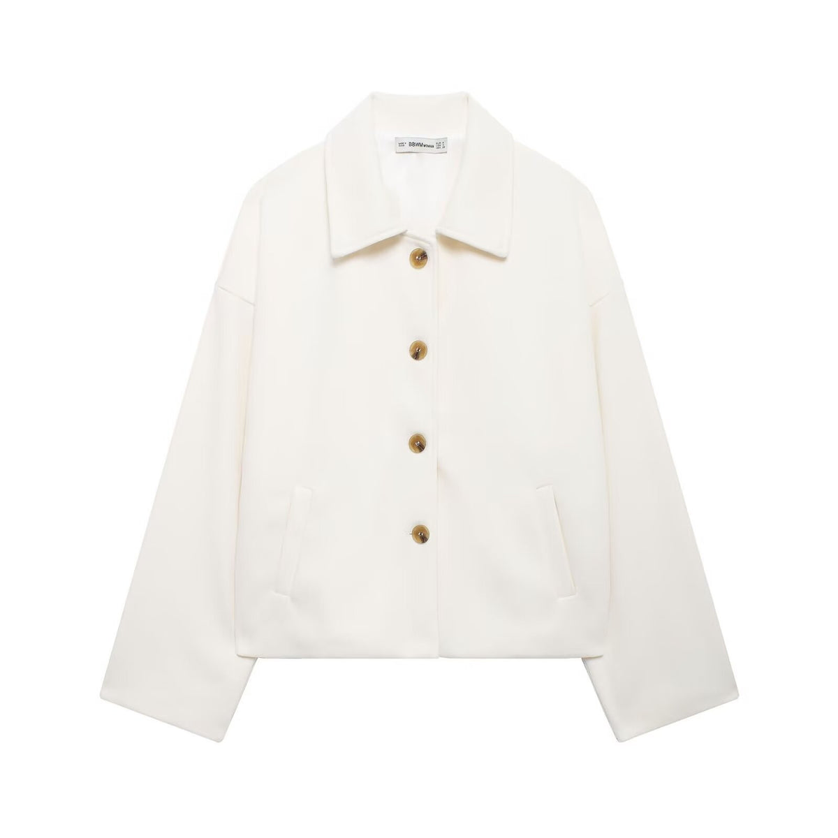 Women's Lapel Collar Wool Blend Jacket