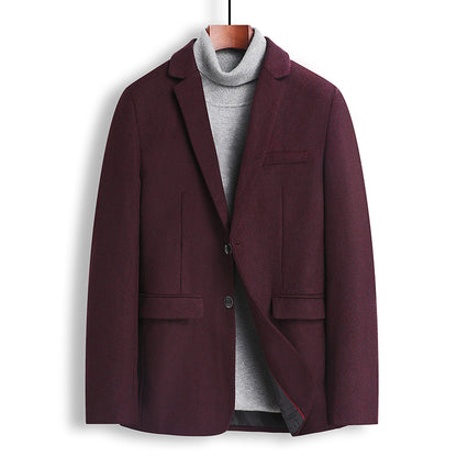 Men's woolen suit jacket