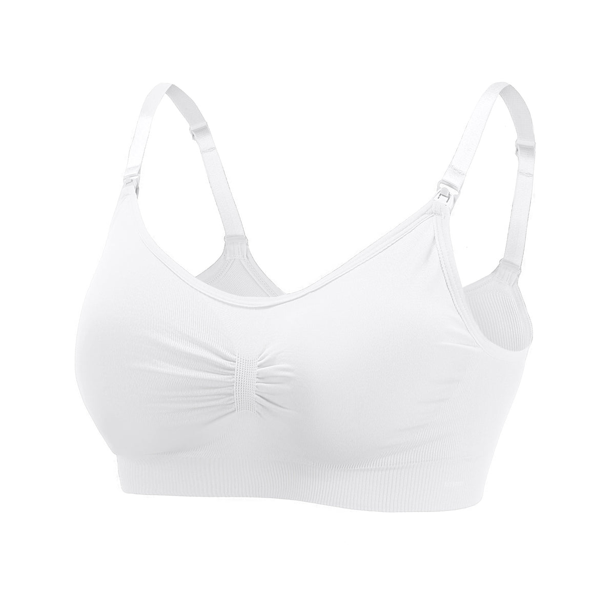 Seamless maternity and nursing bras