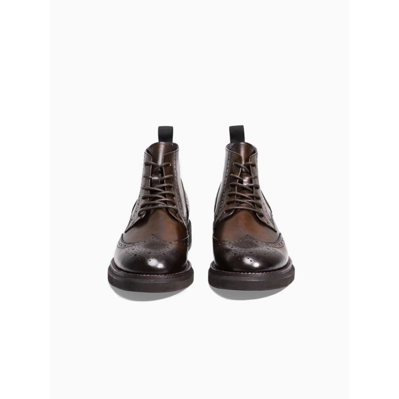 Trendy echt leren veterlaarzen