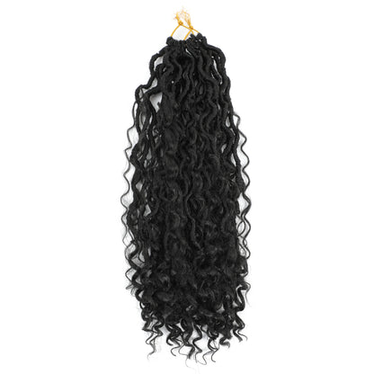Machine-Woven Synthetic Crochet Hair for Braiding