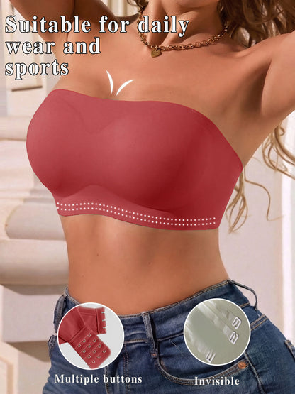 Seamless Wire-Free Tube Top with Anti-Slip Design